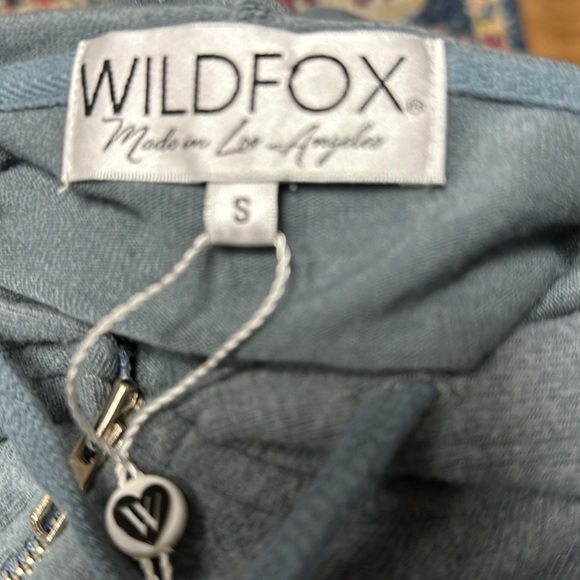Wildfox Gray Sport Carta SUPER SOFT Full Zip Hoodie Jacket, S (runs big)  NWT - Picture 4 of 9